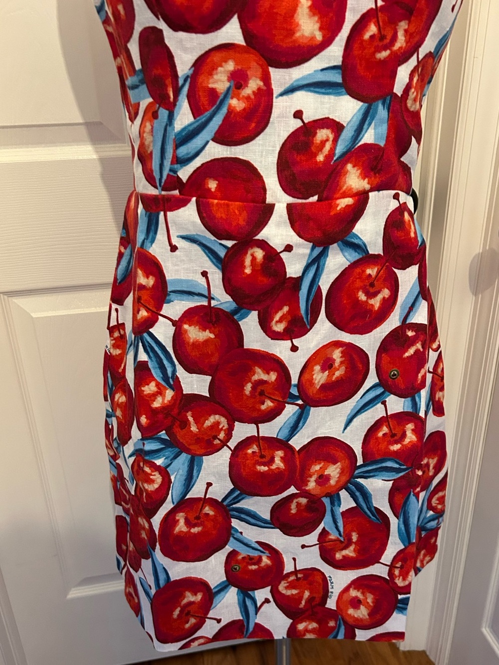 Farm Rio Cherry Blossom Sleeveless Mini Dress - Picture 3 of 8